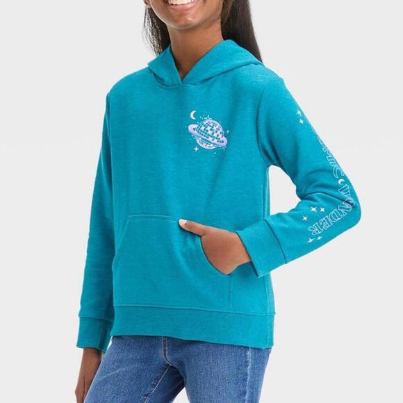 Girls' Fleece Pullover Hoodie | Cat & Jack | Small (6/7) - Picture 11 of 11